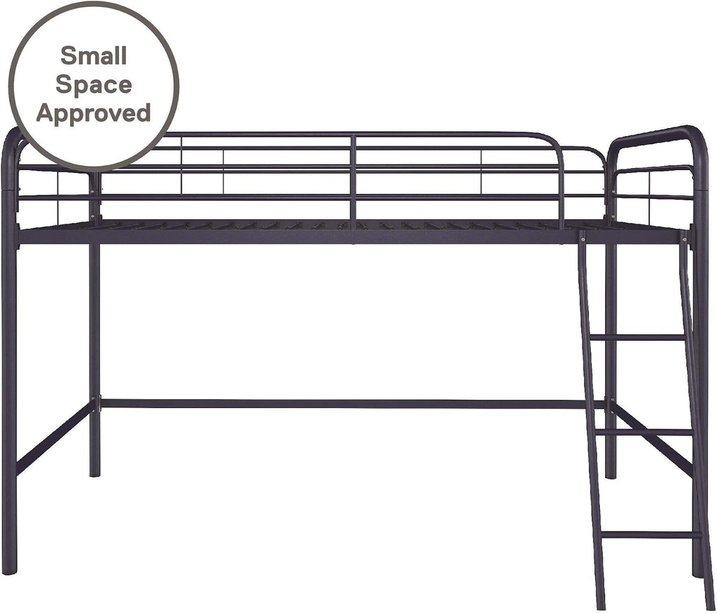 DHP Jett Junior Twin Metal Loft Bed, Navy