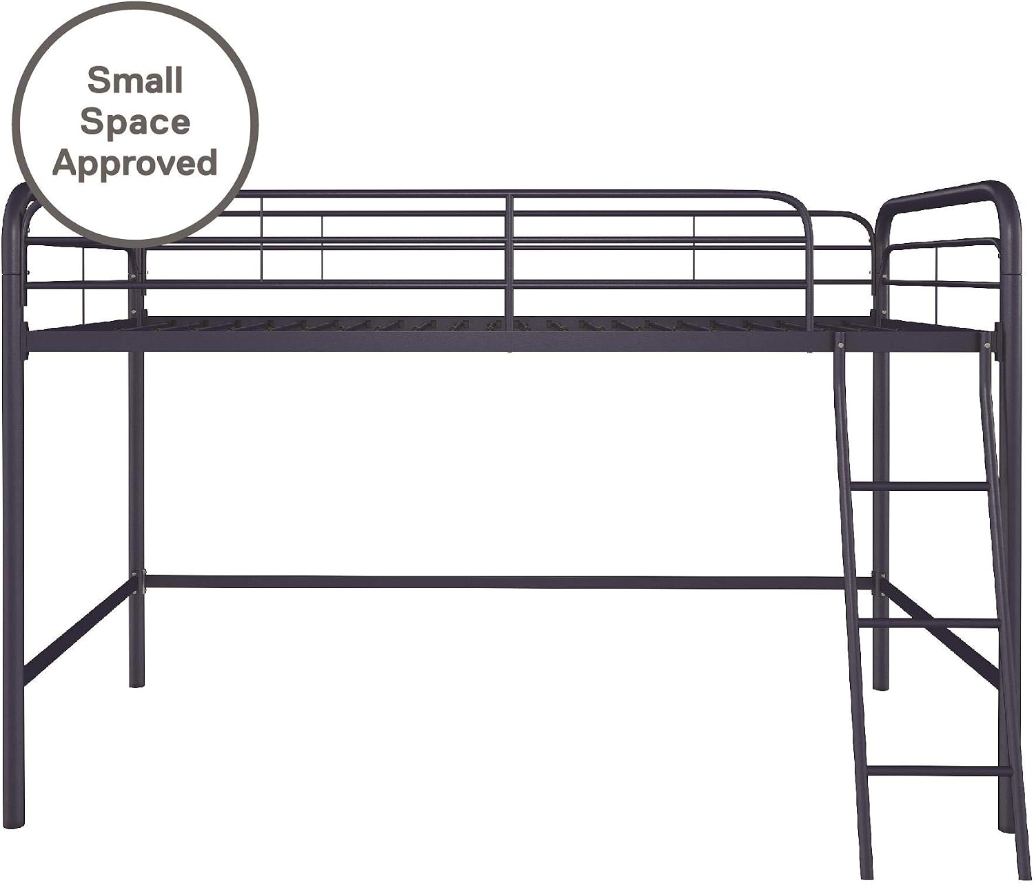 DHP Jett Junior Twin Metal Loft Bed, Navy