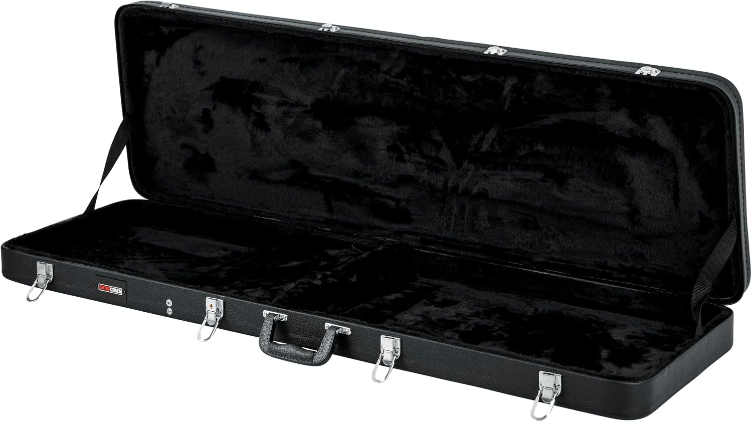 Gator Cases Hard-Shell Wood Case for Electric Bass Guitars, Fits Fender Precision/Jazz Bass, & More (GWE-BASS)