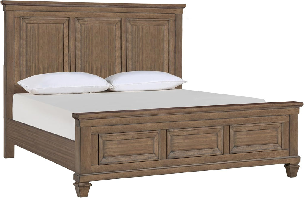 New Classic Furniture Mariana 5-Piece Wood King Bedroom Set, Vintage Mocha