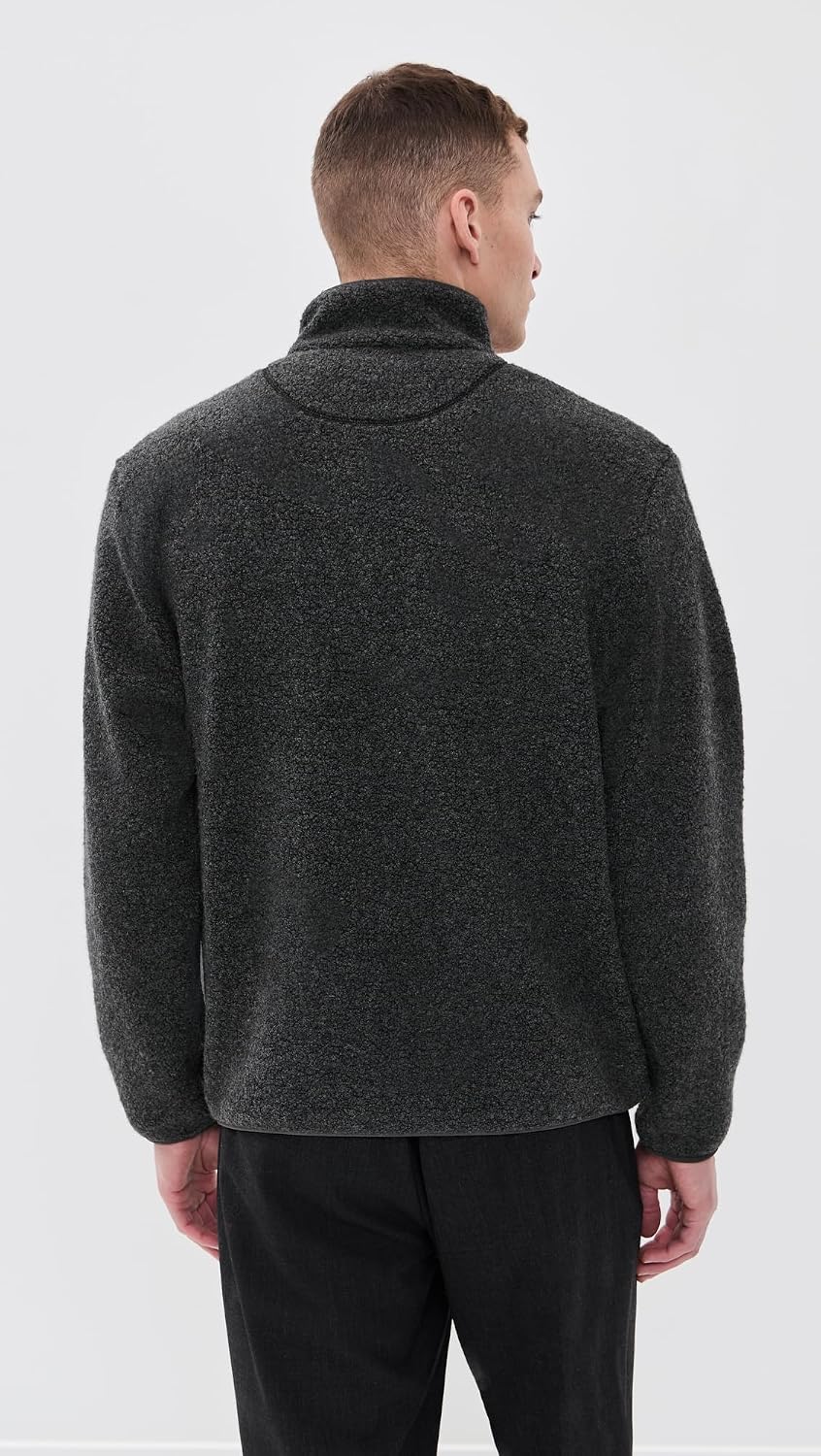 Theory Men's Quarter Zip Wool Pullover in Dynamic Wool