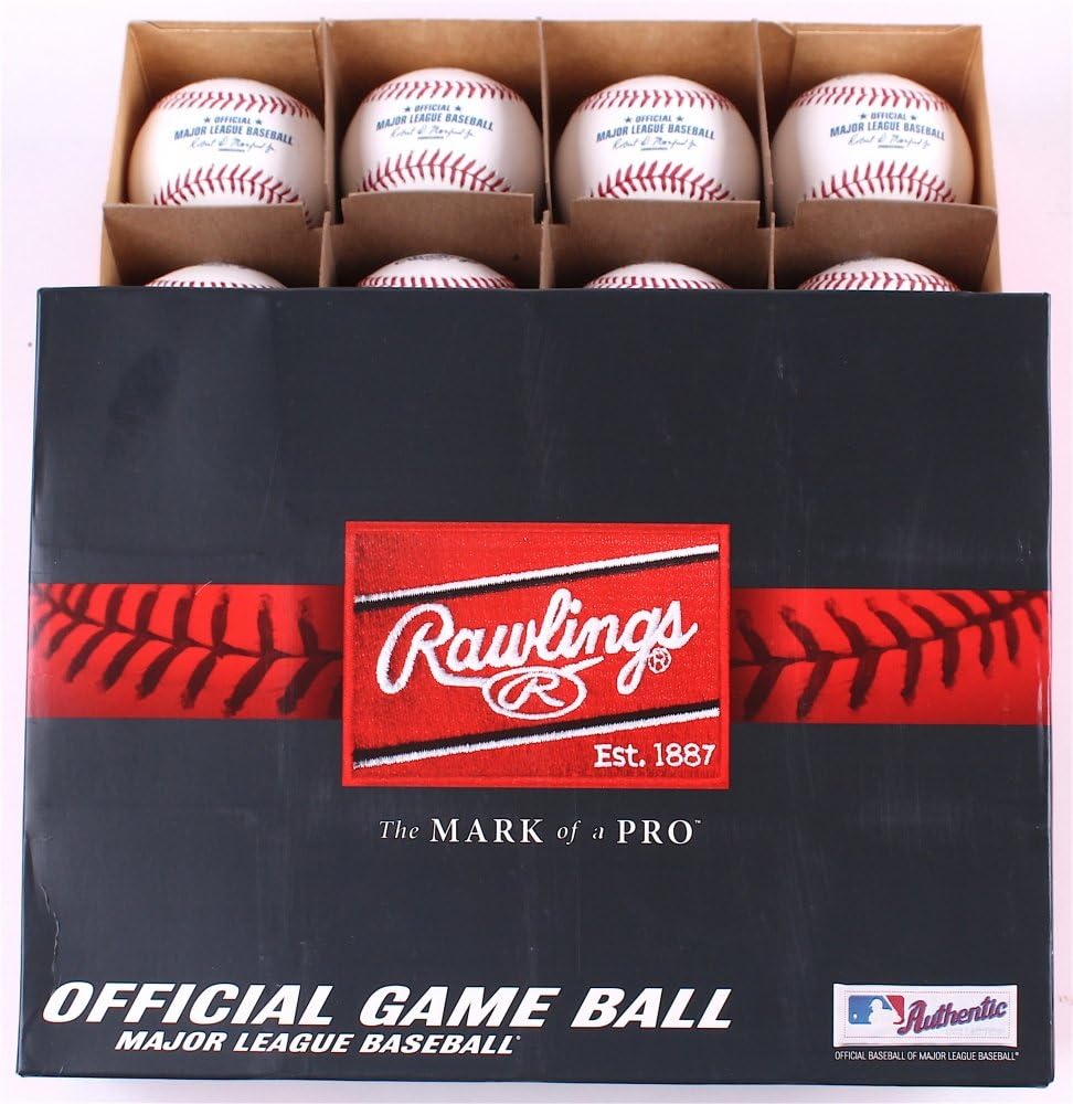 Official Major League Leather Game Baseballs from Rawlings - (One Dozen)