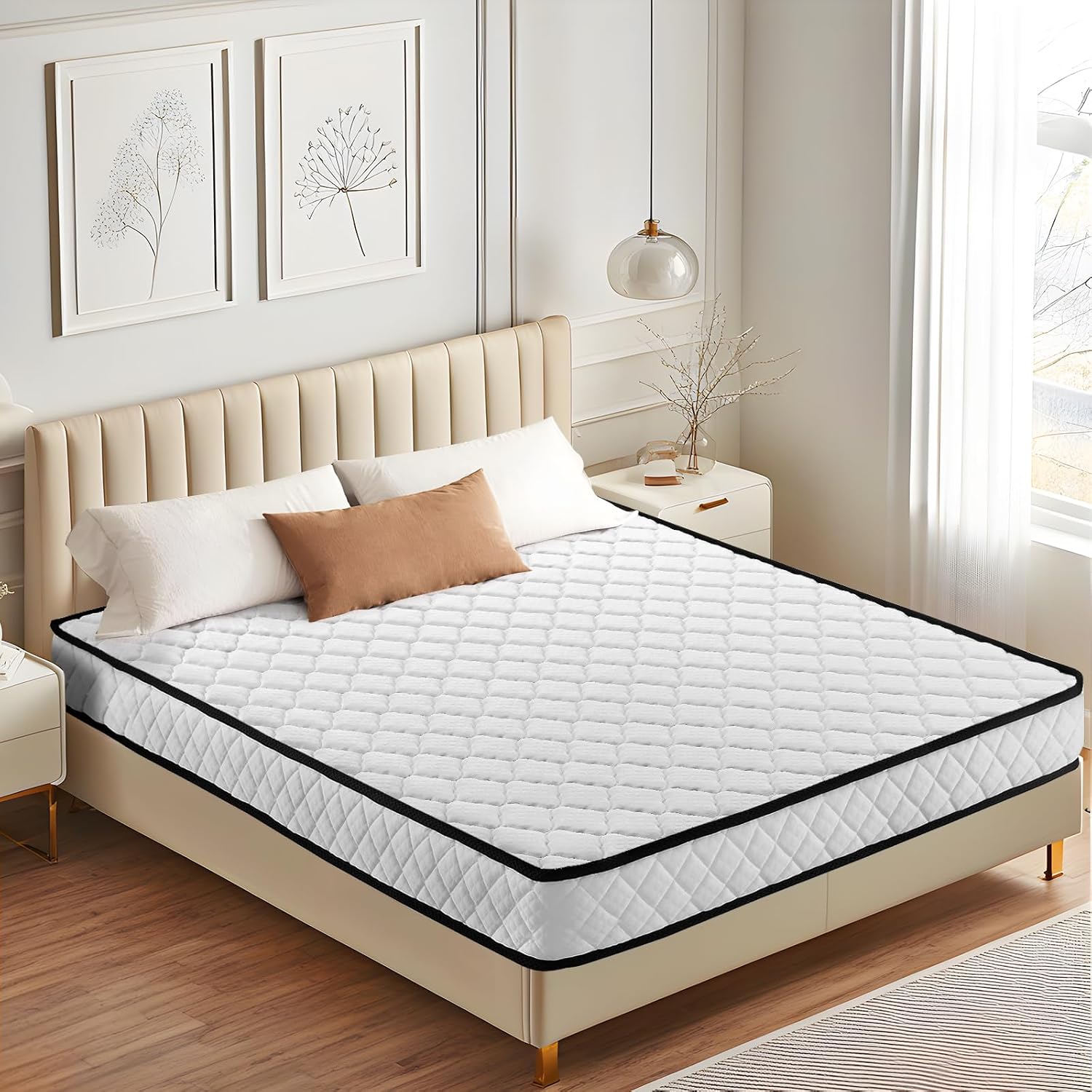 Queen Mattress in a Box, 6 inch Memory Foam Mattresses, Medium Firm Double Sided