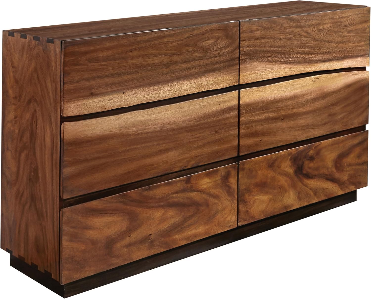 Coaster Home Furnishings Winslow Farmhouse 5-Piece Bedroom Set Live Edge Queen Size Storage Bed Frame 54-inch Headboard Smokey Walnut and Coffee Bean 223250SQ-S5