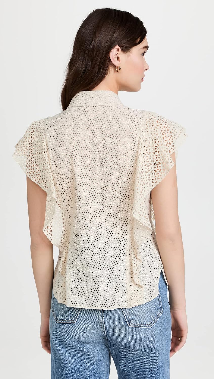 Theory Women's Bd Ruffle Top C.nova
