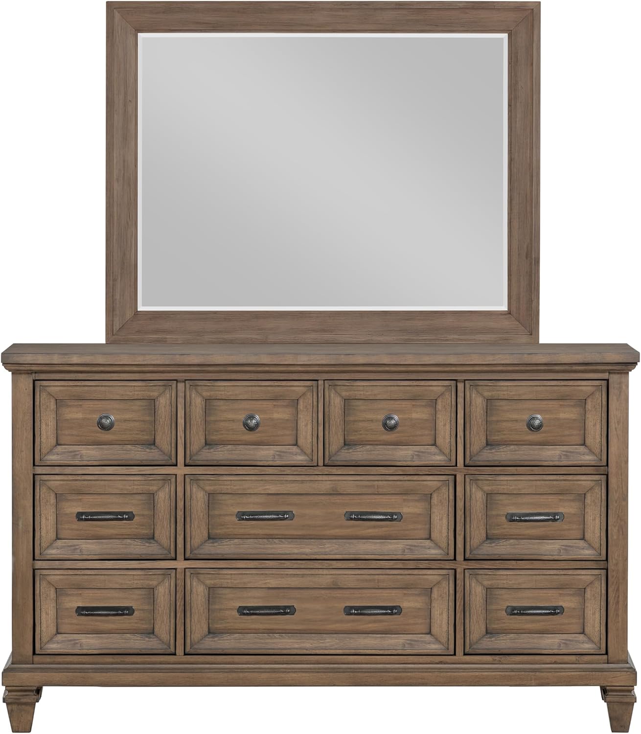 New Classic Furniture Mariana 5-Piece Wood King Bedroom Set, Vintage Mocha