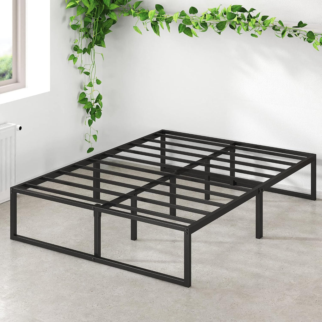 Zinus Lorelei 14 Inch Platforma Bed Frame/Mattress Foundation/No Box Spring Needed/Steel Slat Support, Full, Black (OLB-SMPB-14F)