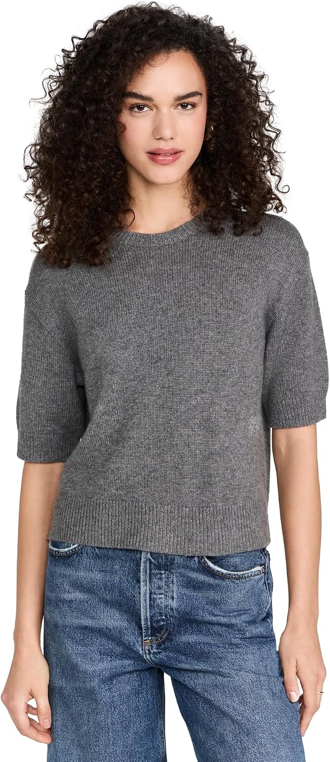Theory Women's Crop Cashmere Tee