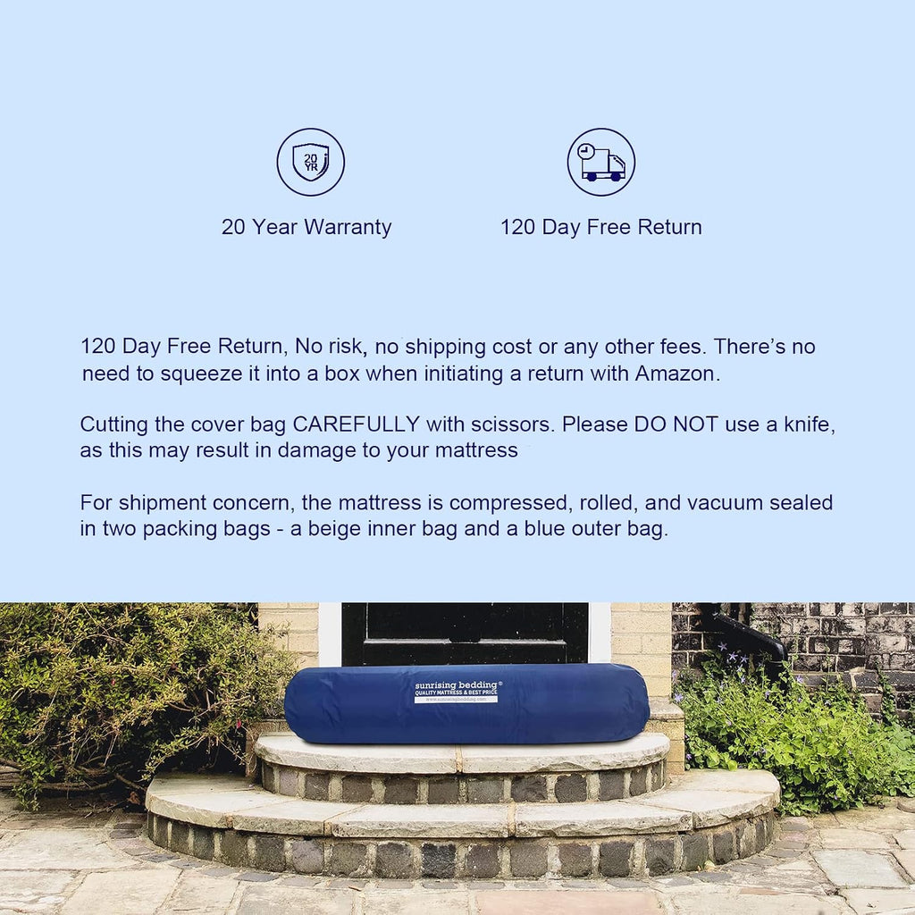 12 Inch Twin Mattress in a Box, Cooling Gel Memory Foam Mattress Twin Size for Comfort Sleep & Pressure Relief, CertiPUR-US Certified & Fiberglass Free, 120-Night Free Trial, 20-Year Warranty