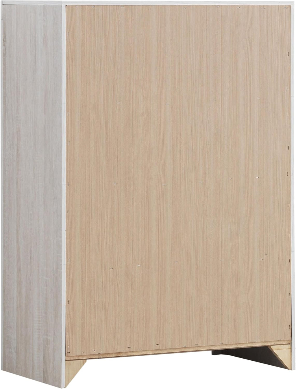 Coaster Home Furnishings Brantford Farmhouse 5-Piece Bedroom Set Queen Size Panel Bed Frame 52-inch Headboard Coastal White 207051Q-S5