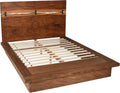 Coaster Home Furnishings Winslow Farmhouse 5-Piece Bedroom Set Live Edge Eastern King Size Panel Bed Frame 52-inch Headboard Smokey Walnut 223250KE-S5