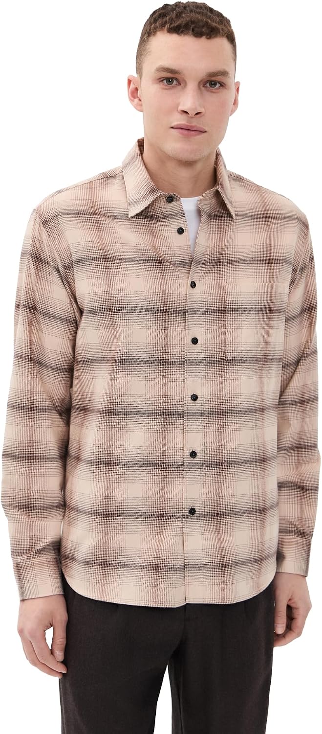 Theory Men's Faded Check Weekend Shirt