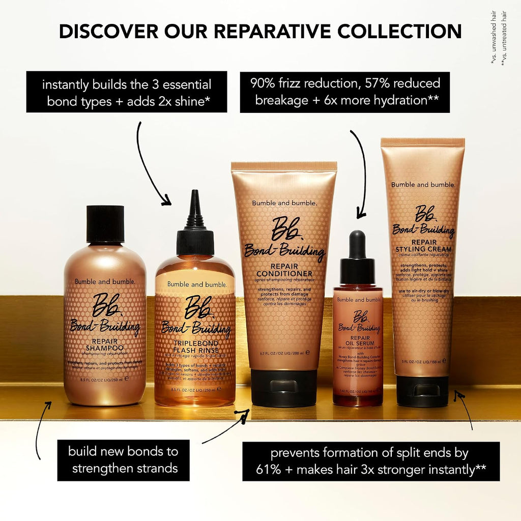 Bumble and bumble. Bond-Building Hair Repair Conditioner | Strengthens and Prevents Breakage | Smooths Frizz, Adds Shine | For Damaged Curly, Wavy, Straight Hair Types