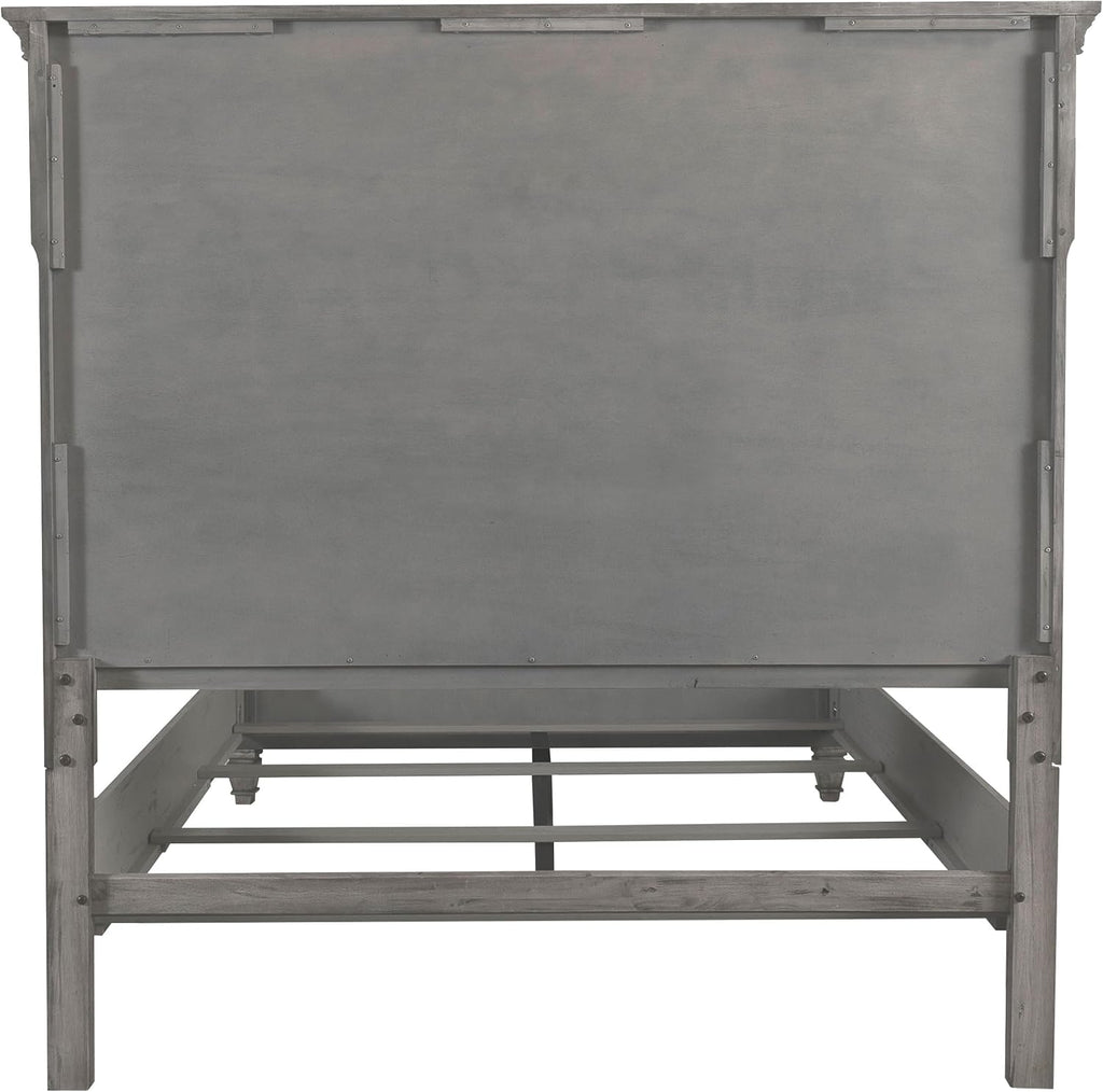 Coaster Home Furnishings Avenue Farmhouse 5-Piece Bedroom Set Eastern King Size Panel Bed Frame 68-inch Headboard Weathered Grey 224031KE-S5
