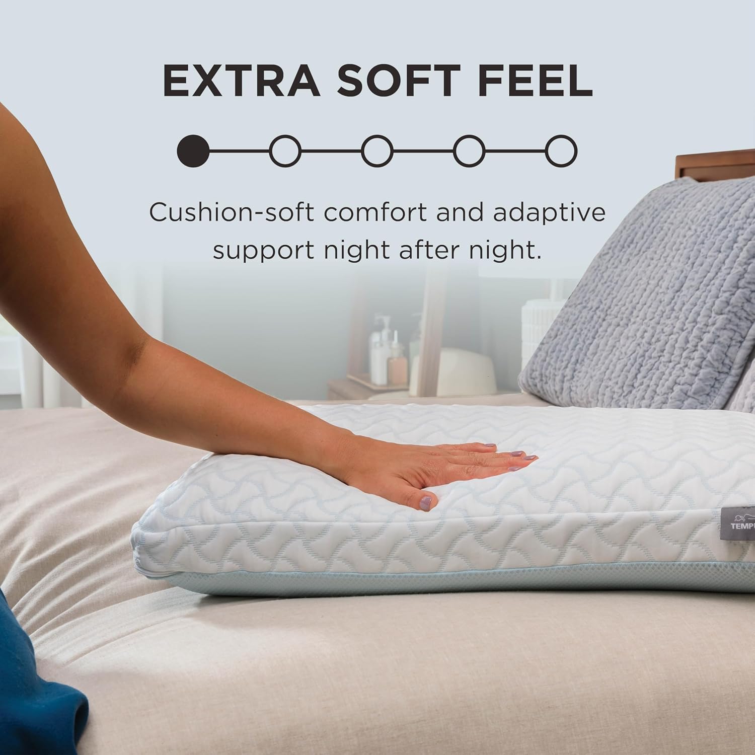 Tempur-Pedic TEMPUR-Cloud® + Cooling Pillow, King - 2-Pack