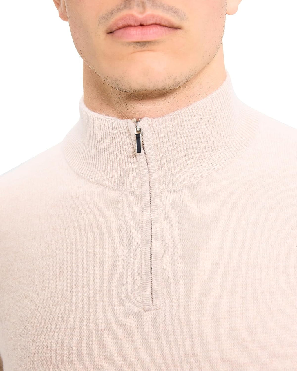 Theory Men's Hilles Quarterzip in Cashmere
