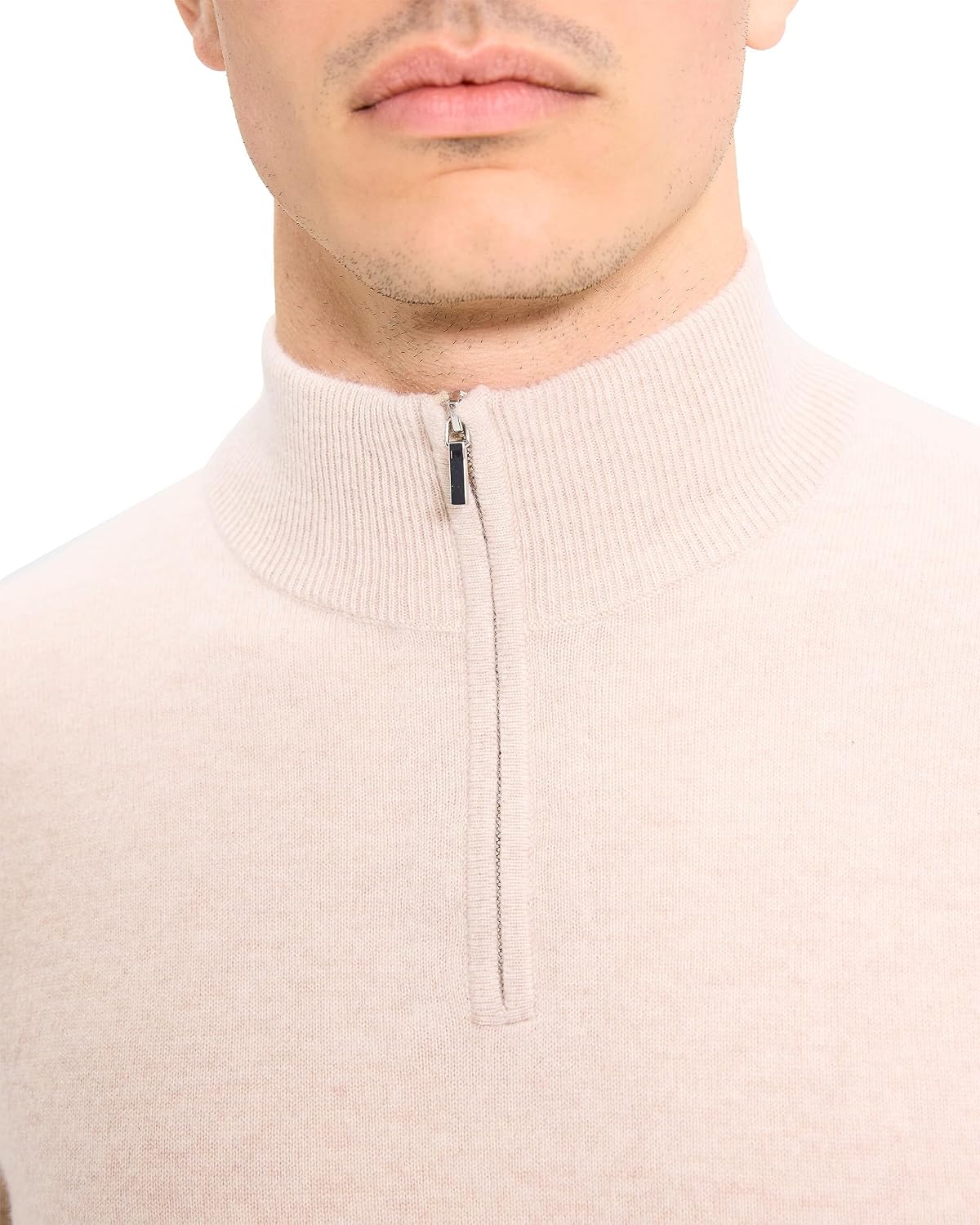Theory Men's Hilles Quarterzip in Cashmere