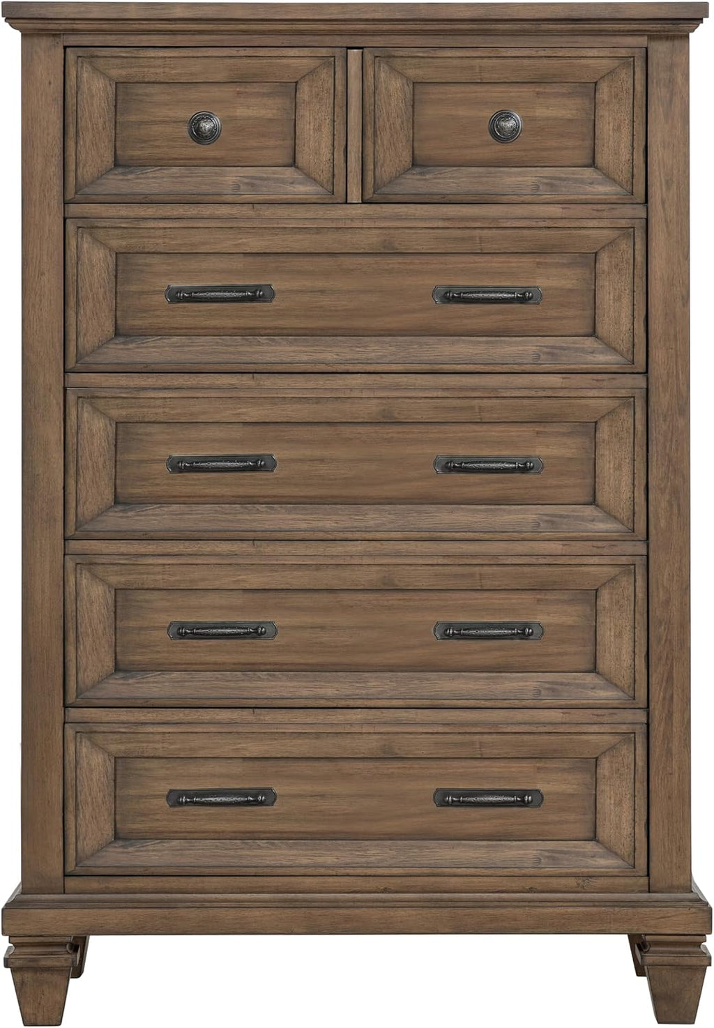 New Classic Furniture Mariana 5-Piece Wood King Bedroom Set, Vintage Mocha
