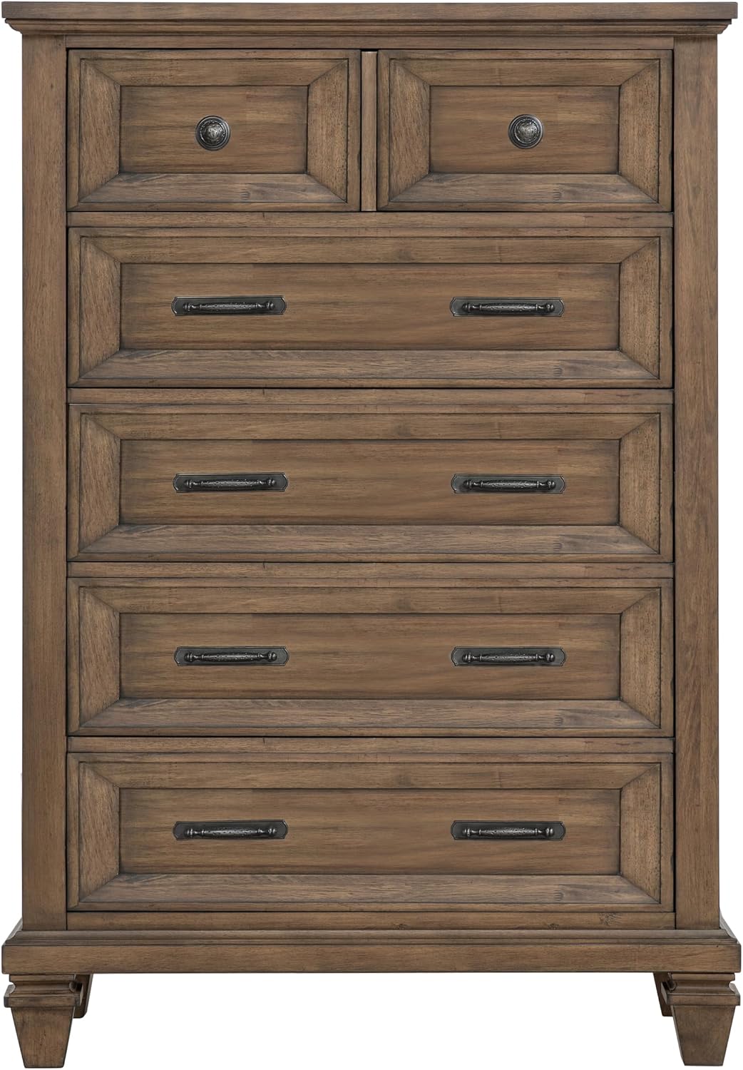 New Classic Furniture Mariana 5-Piece Wood King Bedroom Set, Vintage Mocha