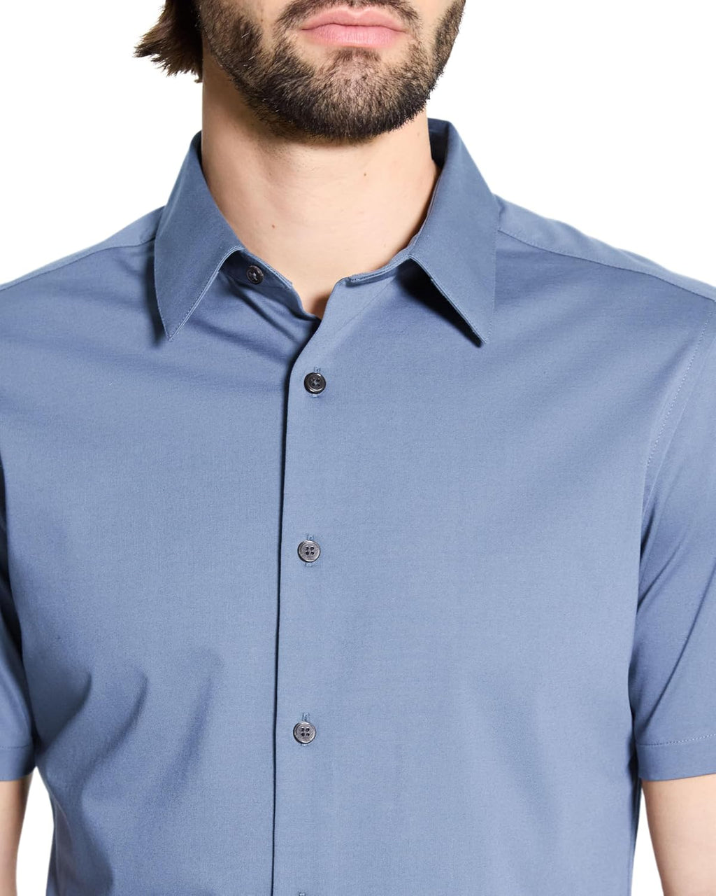 Theory Men's Theory Men's Irving Short Sleeve Button Down Woven in Structure Knit