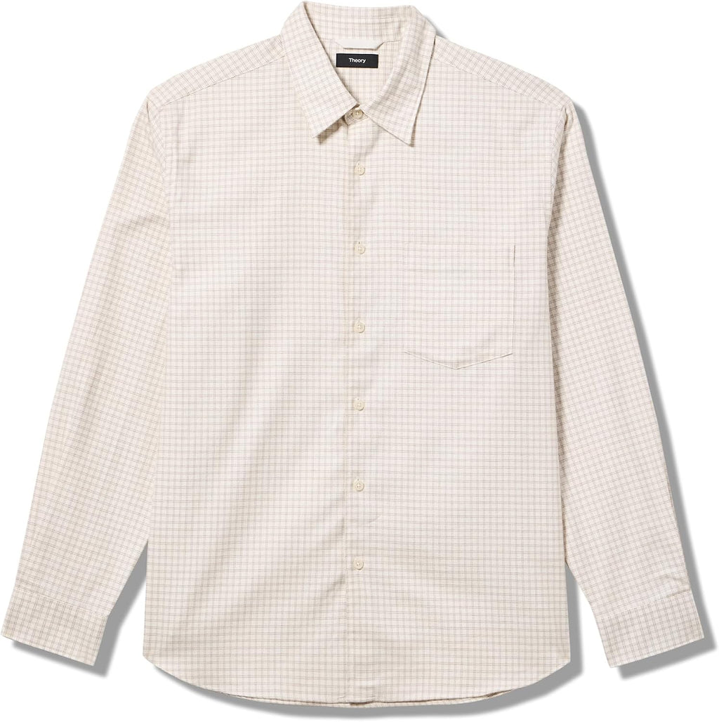 Theory Men's Weekend Shirt in Woods Check