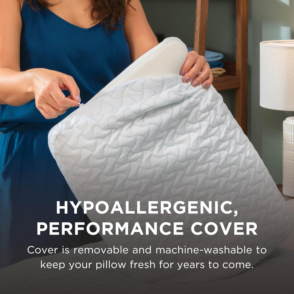 Tempur-Pedic TEMPUR-Cloud® + Cooling Pillow, King - 2-Pack