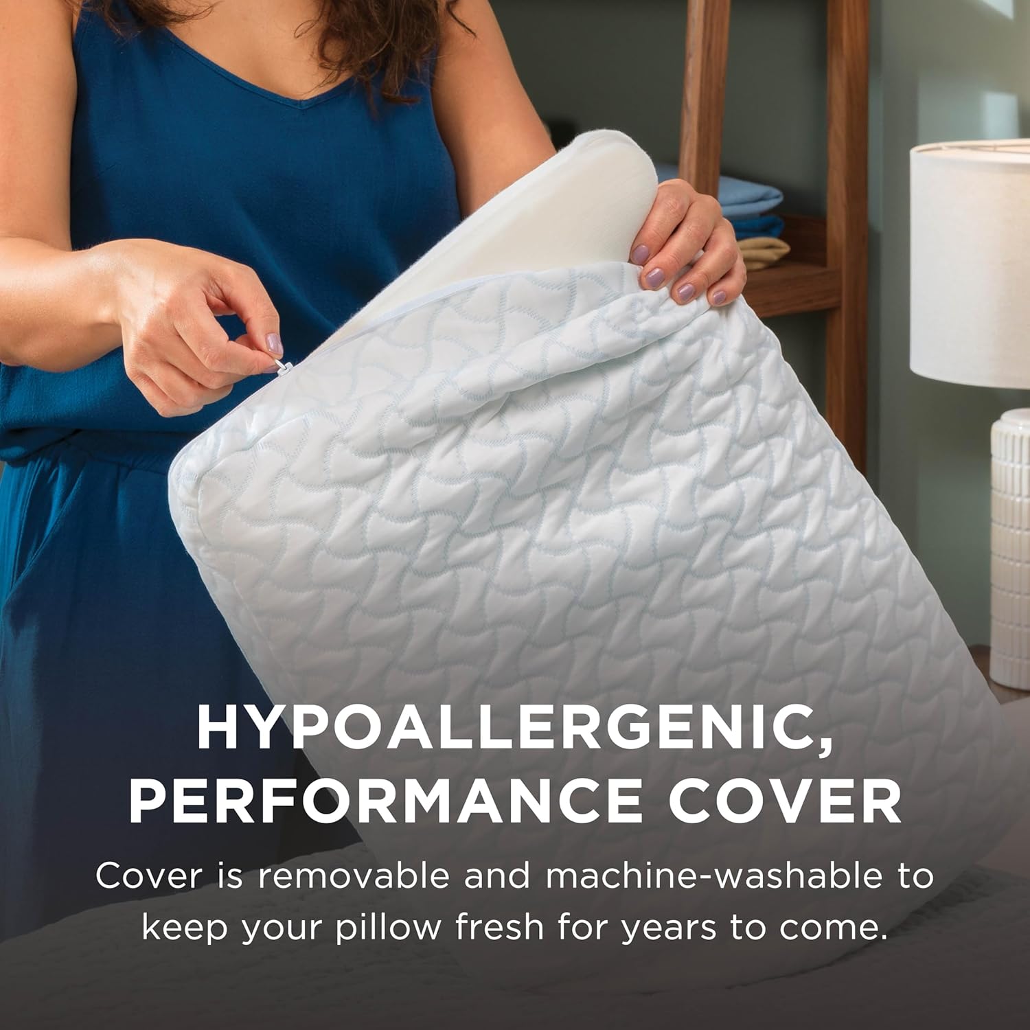 Tempur-Pedic TEMPUR-Cloud® + Cooling Pillow, King - 2-Pack
