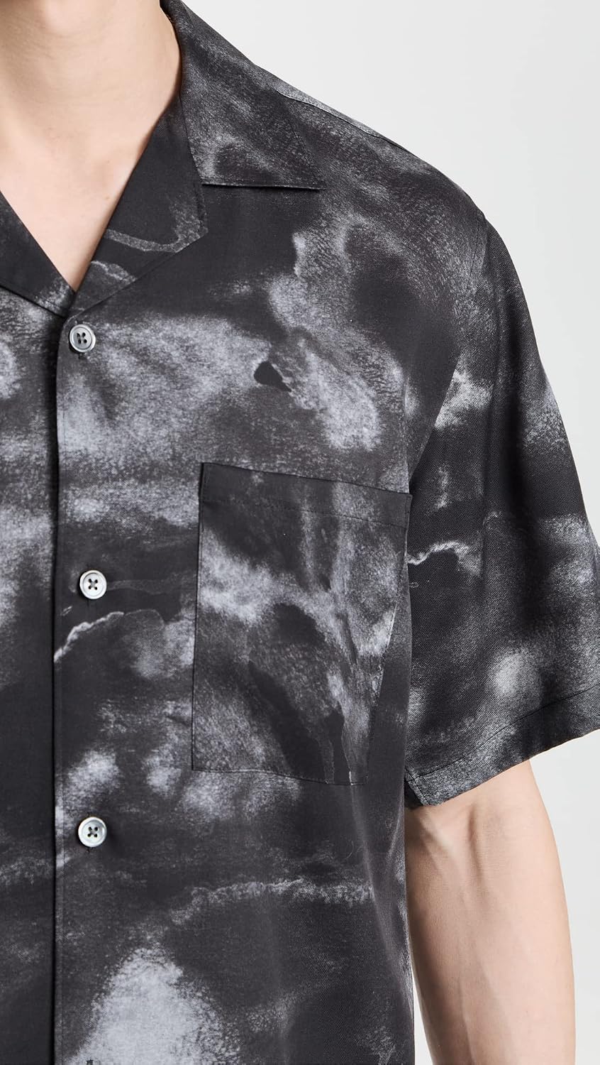 Theory Men's Men's Noll Ss Cc Nt Cloud Print