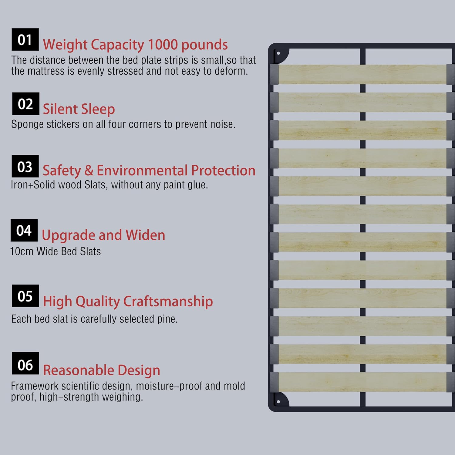 Queen Size Platform Bed Frame, Tufted Headboard with Extra-Large Ultra-Soft Cloud Pillow Design, Chenille Platform Bed with Metal and Wooden Slats Double Support, No Box Spring Needed (Beige-Queen,7)