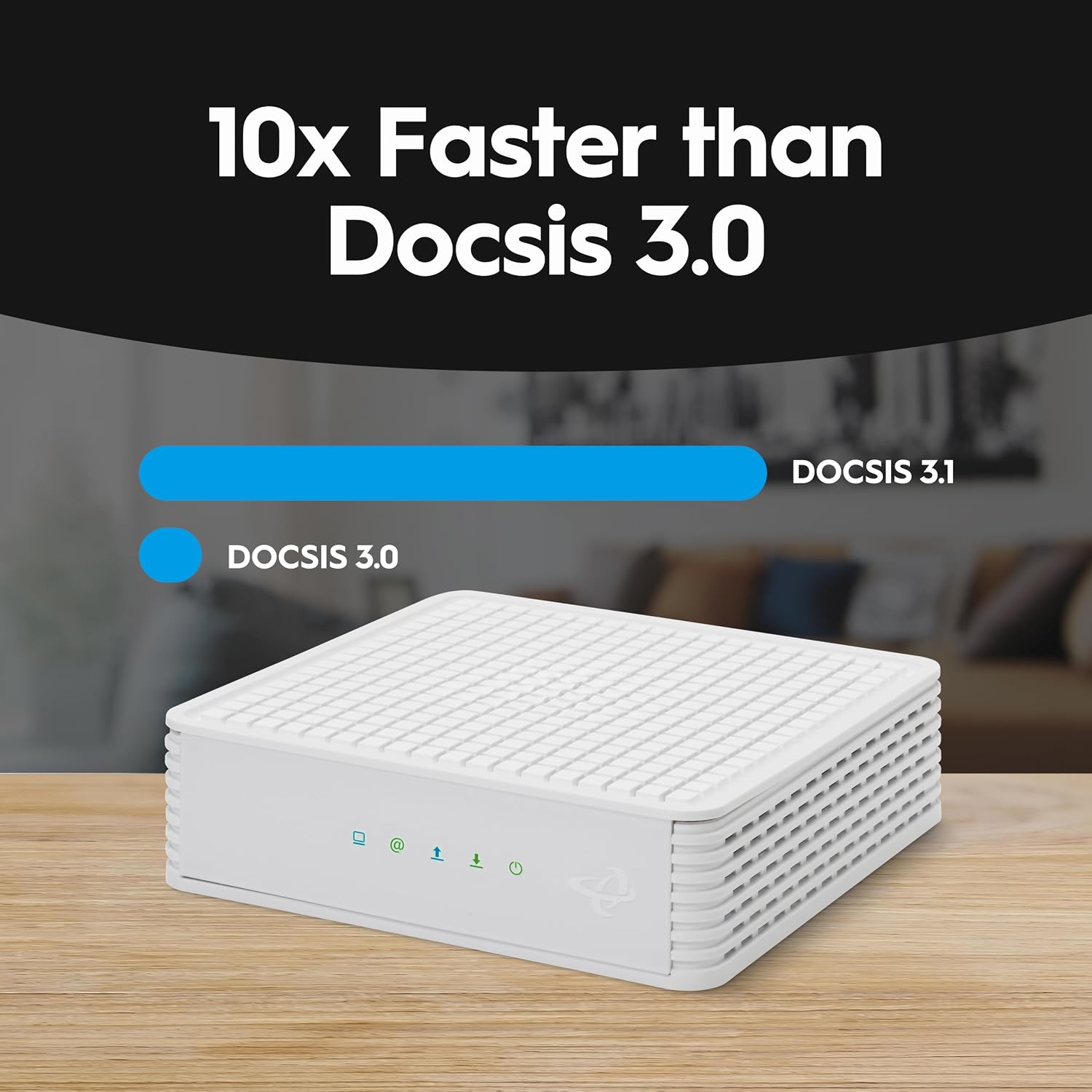 Hitron CODA DOCSIS 3.1 - Cable Internet ONLY (NOT Compatible with Fiber/DSL) | Up to 1 Gbps Cable Modem | Requires WiFi Router | Xfinity, Spectrum, Cox Certified