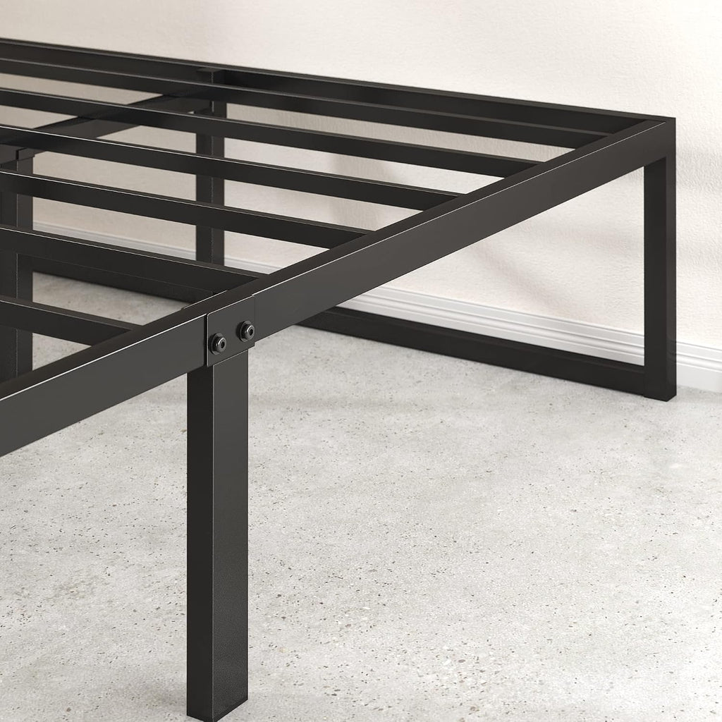 Zinus Lorelei 14 Inch Platforma Bed Frame/Mattress Foundation/No Box Spring Needed/Steel Slat Support, Full, Black (OLB-SMPB-14F)