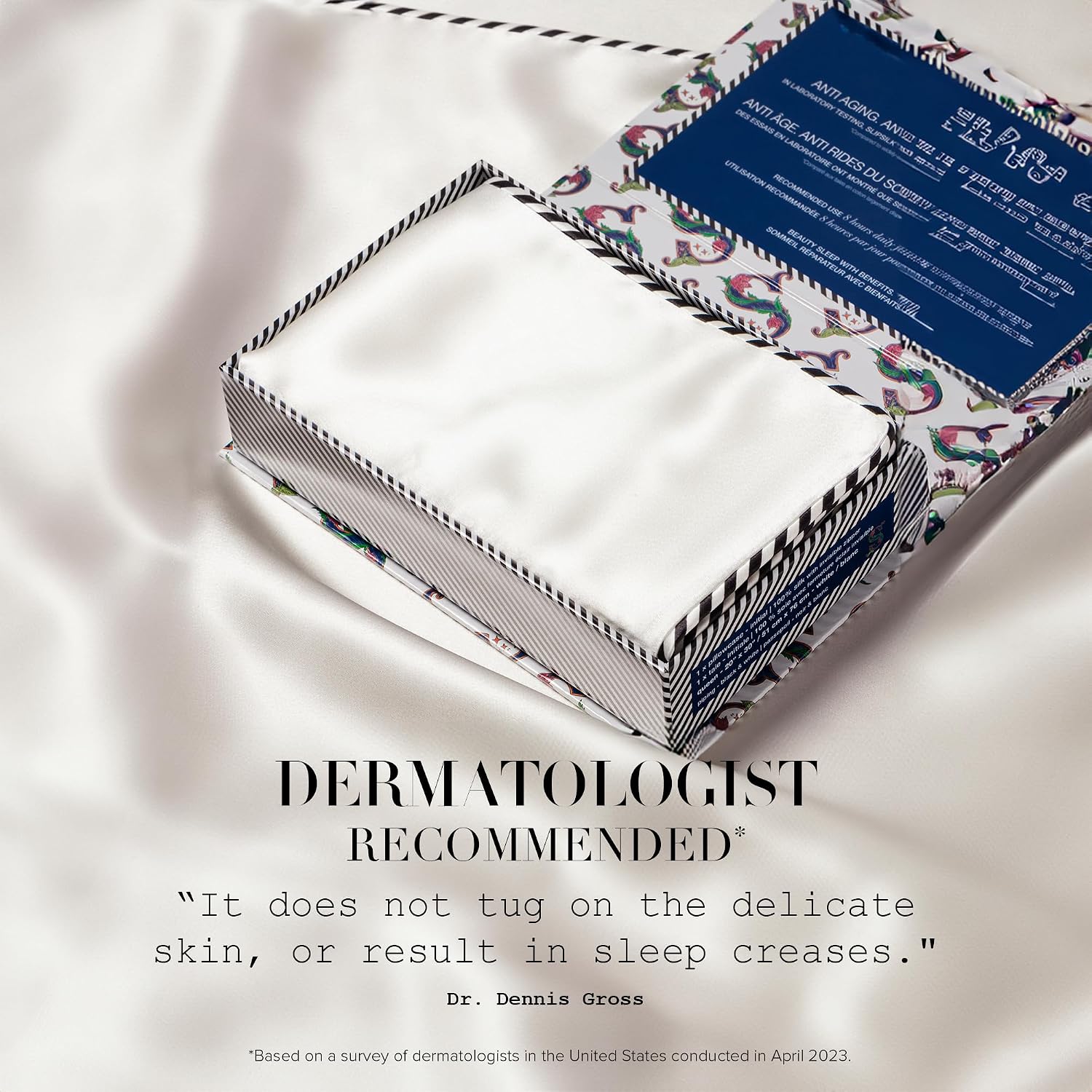 slip The Original Queen Pure Silk Pillow Case - 100% Pure 22 Momme Mulberry Silk - Queen Standard Size - Anti-Aging, Anti-BedHead, Anti-Sleep Crease, Initial Collection: Letter W (20' x 30')