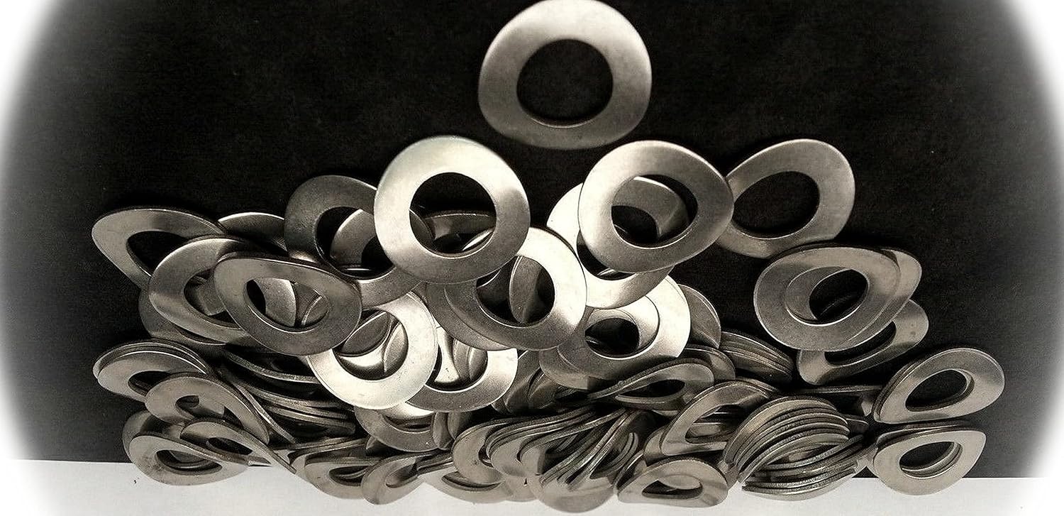 (Qty 100pcs) M12 or 12mm Metric A2 / 18-8 Stainless Steel Wave/Curve Washers Din 137B Multi-Purpose Comprehensive Hardware Fastener Assortment Kit Cit03709Riv