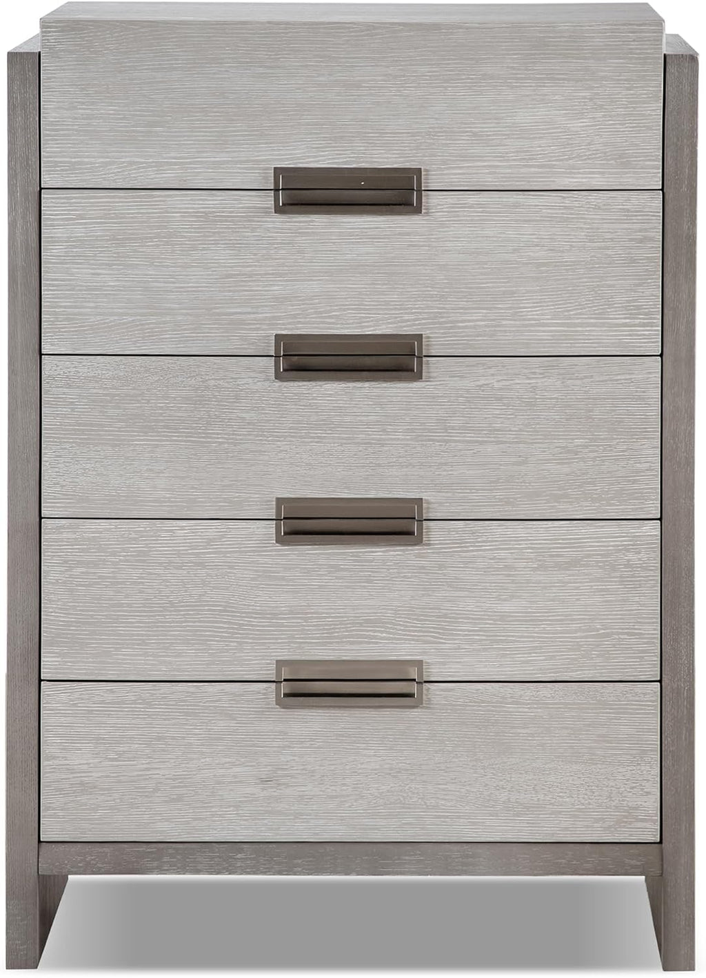 Furniture of America Burnett Solid Wood 6-Piece Bedroom Set, Queen-Size Bed with Padded Headboard, Felt-Lined Top Drawer, Stability and Durability Frame, Box Spring Required, Gray