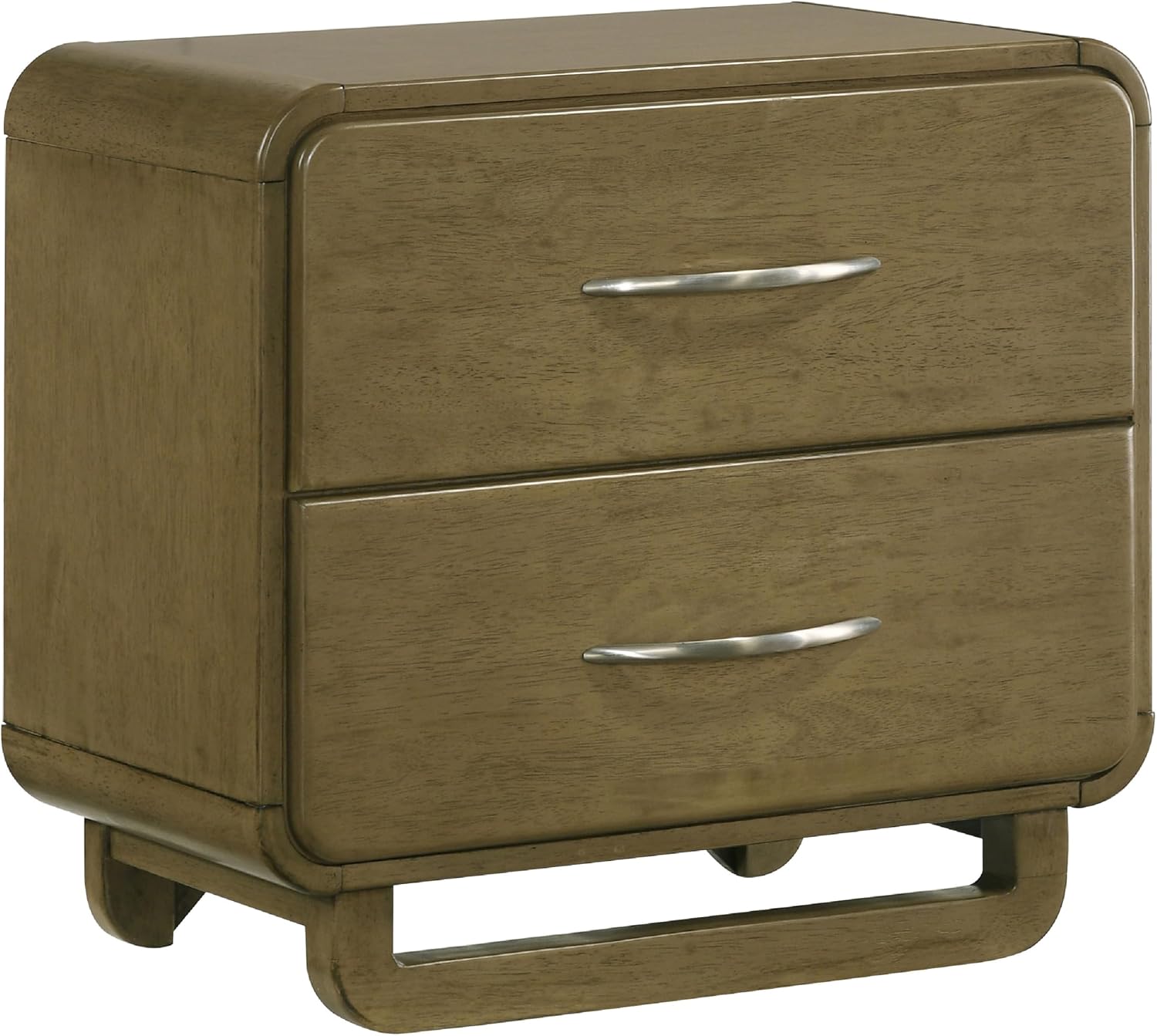 Benzara Deon 5 Piece Queen Bedroom Set, Upholstered Headboard, Brown Hardwood