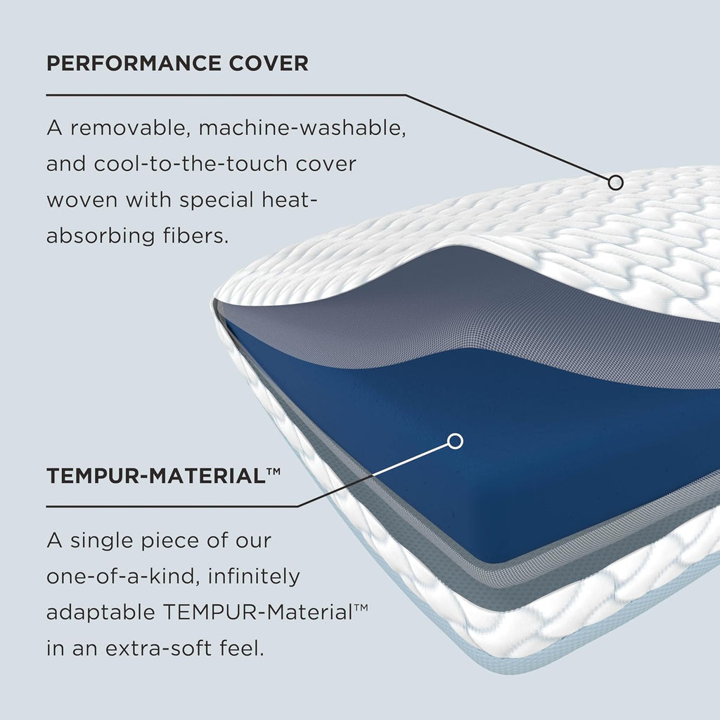 Tempur-Pedic TEMPUR-Cloud® + Cooling Pillow, King - 2-Pack