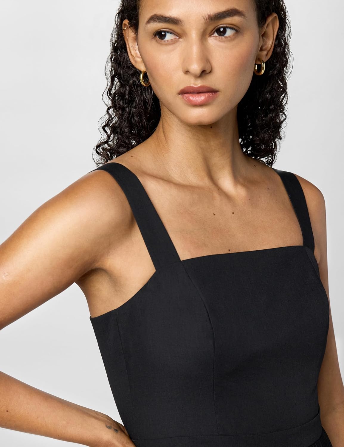 Theory Women's Sleeveless Pleated Volume Dress