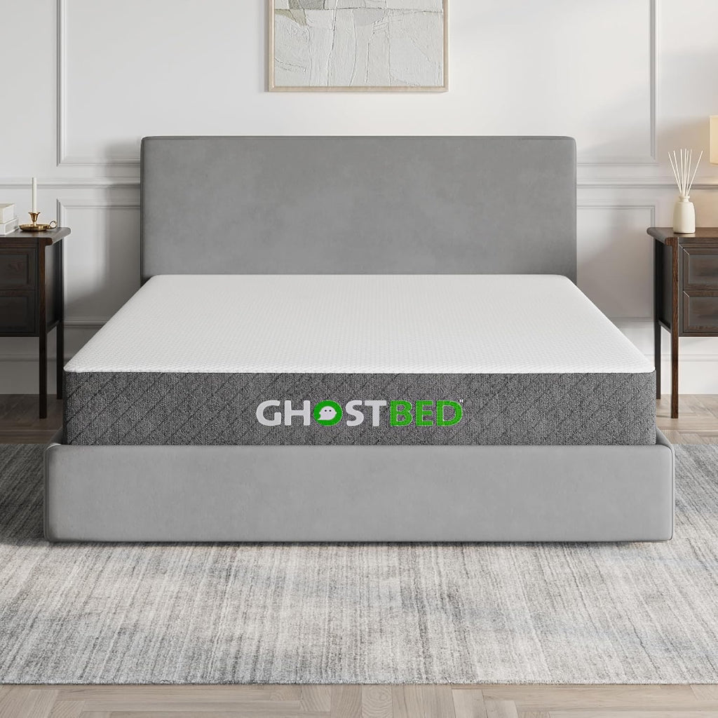 GhostBed Classic 11 Inch Memory Foam & Latex Mattress - Medium-Firm Feel, Made in The USA, Twin XL
