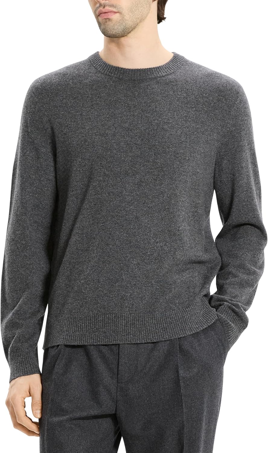 Theory Men's Hilles Crew Neck Sweater in Cashmere