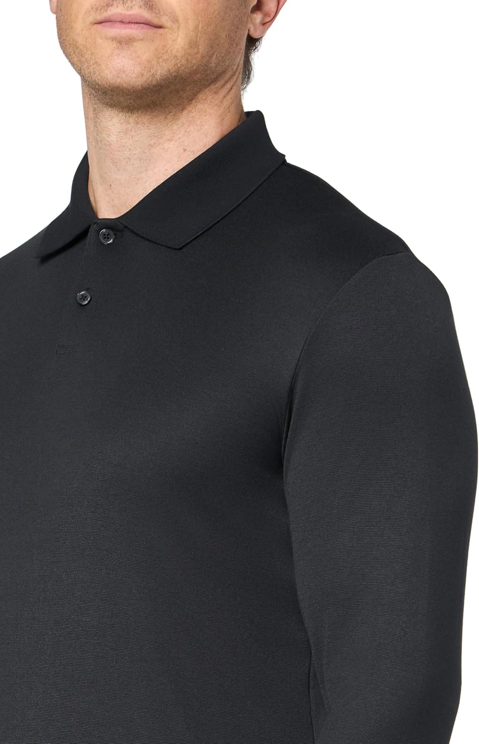Theory Men's Goris Polo Long Sleeve in Anemone Milano