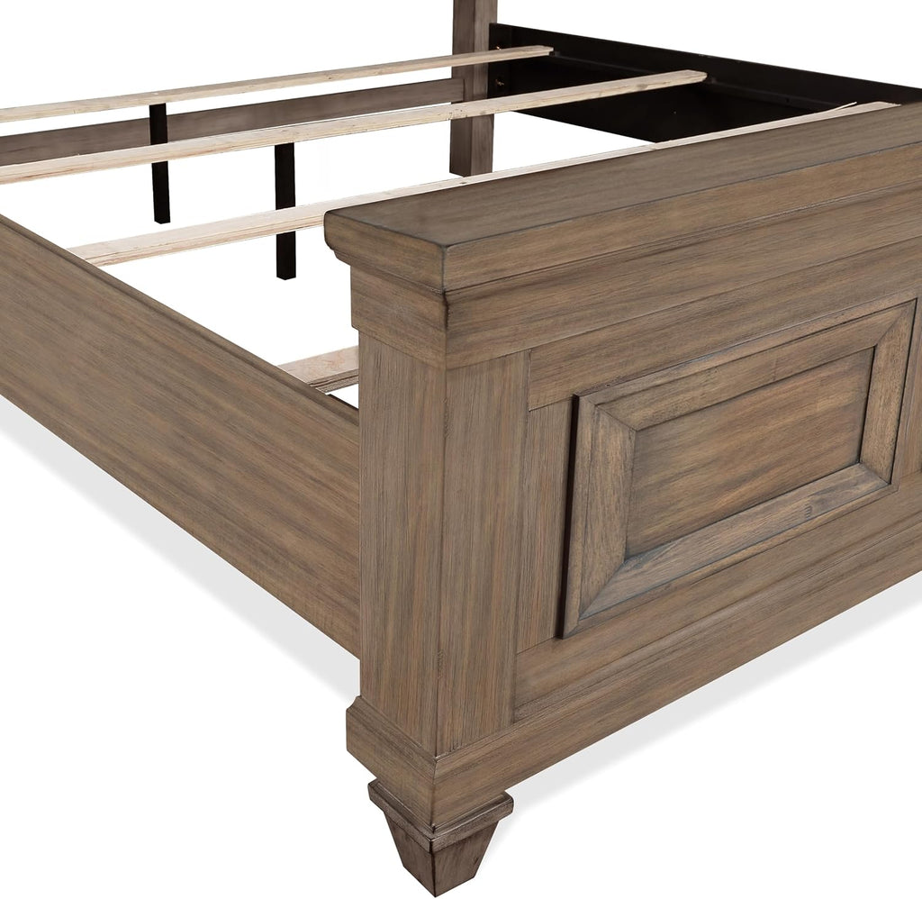 New Classic Furniture Mariana 5-Piece Wood Queen Bedroom Set, Vintage Mocha