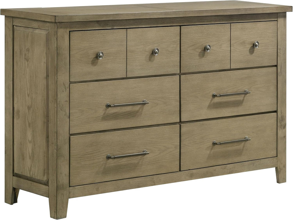 Coaster Home Furnishings - Hazlewood - Wood - 5-Piece Bedroom Set with Storage Bed, Rustic Style, Oak Grain and Round Knobs - Bedroom - Eastern King Size - Vineyard Oak - 207530KE-S5