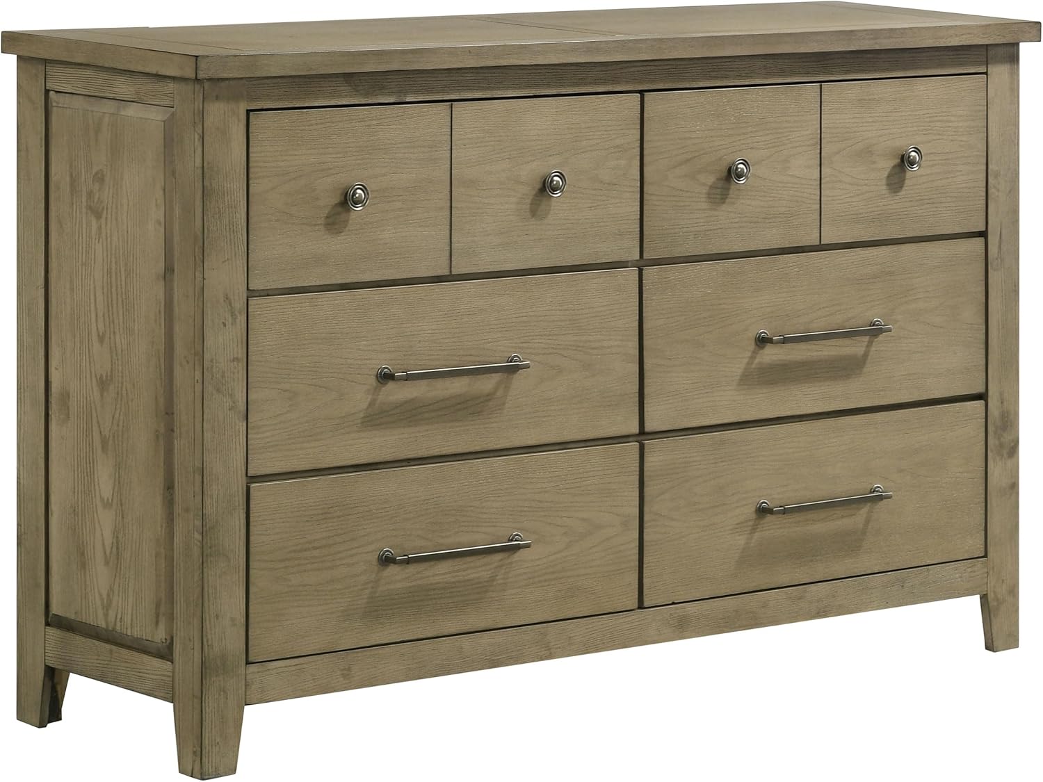 Coaster Home Furnishings - Hazlewood - Wood - 4-Piece Bedroom Set with Storage Bed, Rustic Style, Oak Grain and Round Knobs - Bedroom - Eastern King Size - Vineyard Oak - 207530KE-S4