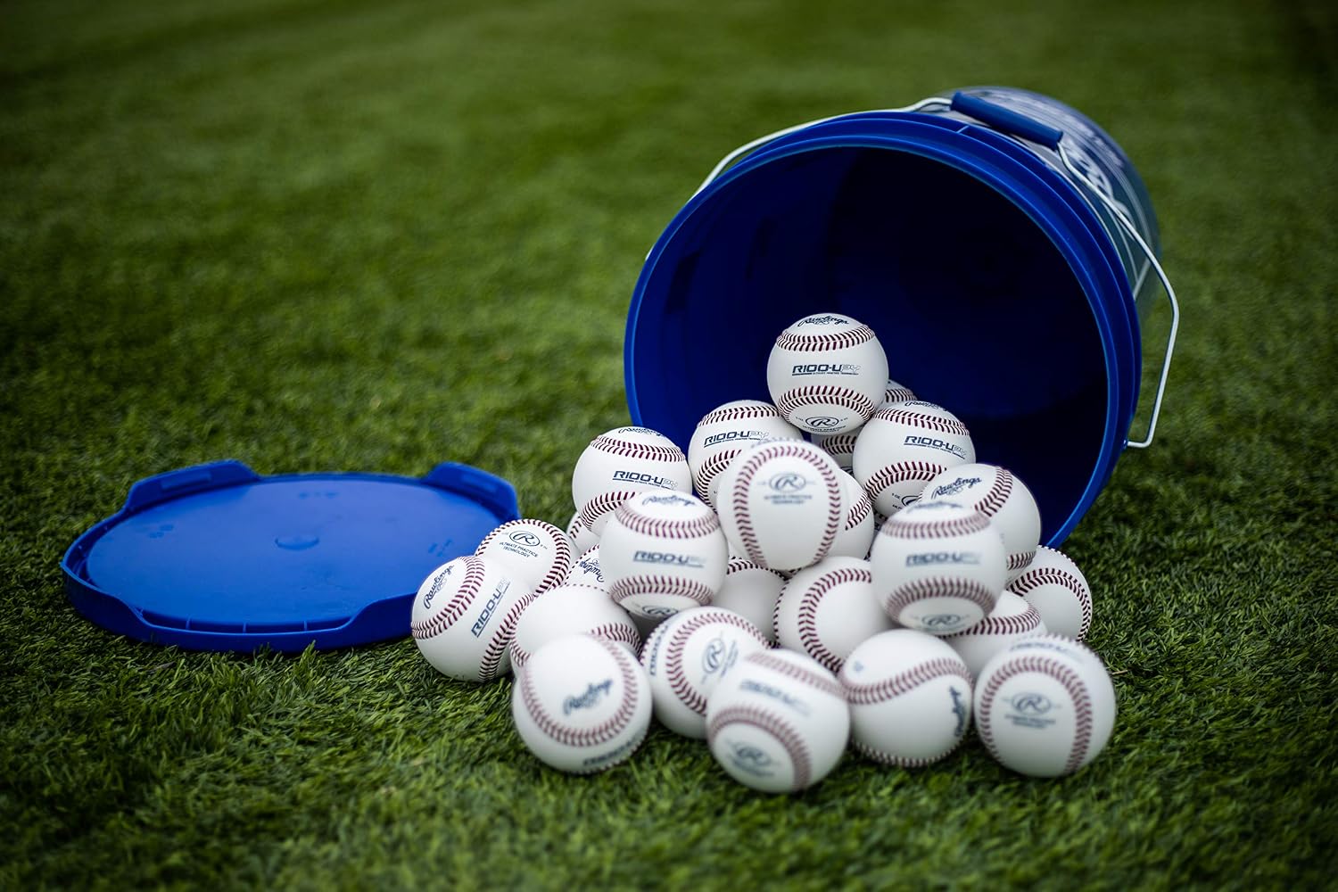 Rawlings | Ultimate Practice Baseballs | Youth/High School/College | Added Lifespan + Weather Resistant | Dozen & Bucket Options