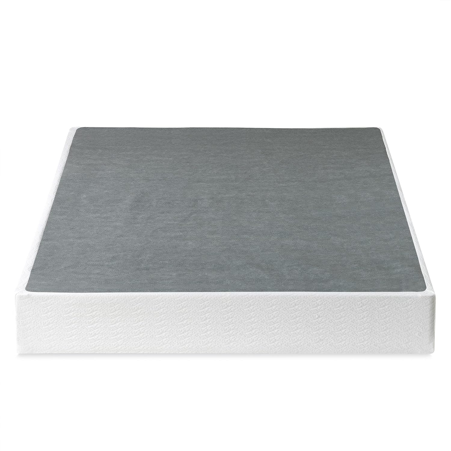 Zinus 9 Inch California King Metal Smart Box Spring with Quick Assembly, Mattress Foundation, Strong Metal Frame, Easy Assembly