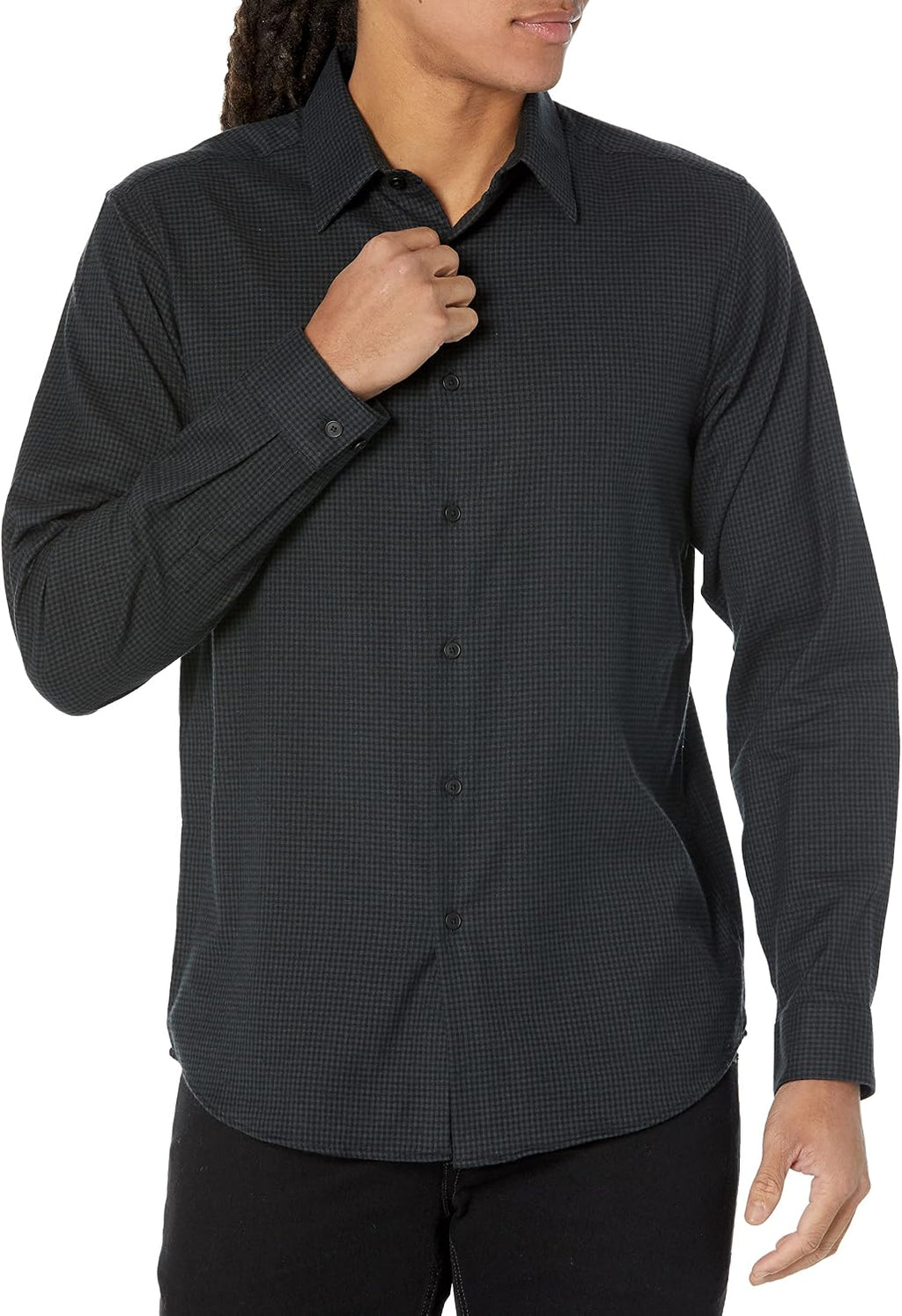 Theory Men's Irving.Gingham Overd