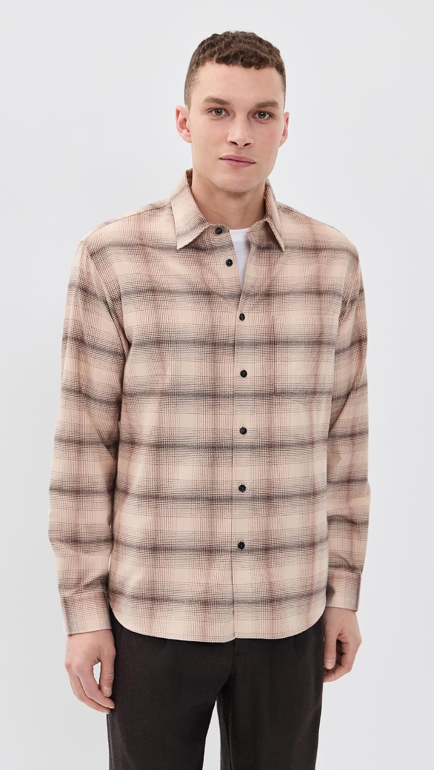 Theory Men's Faded Check Weekend Shirt