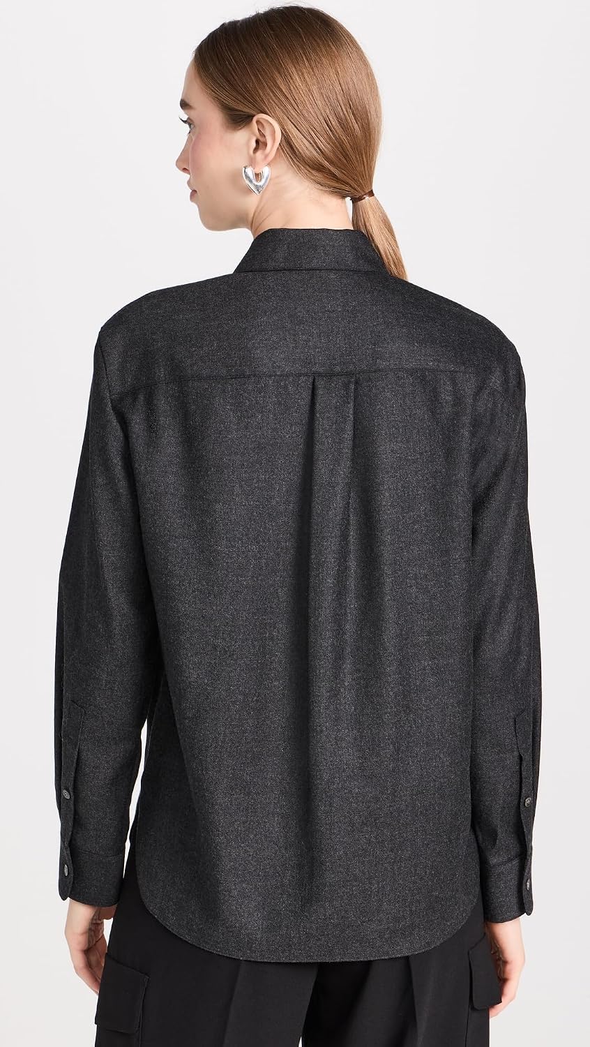 Theory Women's Flannel Classic Menswear Shirt