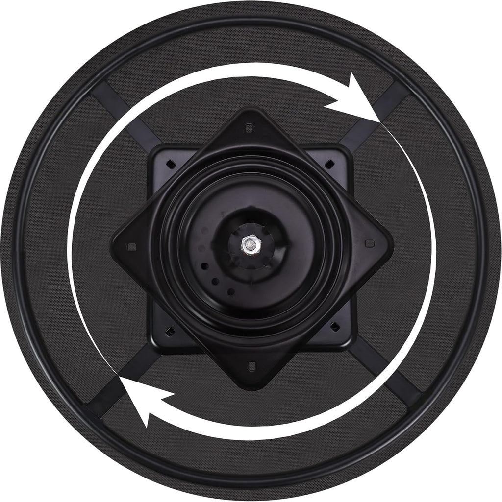 24 inch Swivel Base for Recliner Chair with 27.5 inch Pad, Couch Chair Replacement Parts 360 Degree Ball Bearing Rotating Ring Plate Kit Set of 2