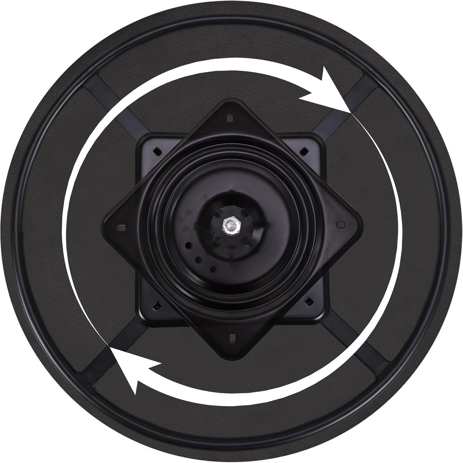 24 inch Swivel Base for Recliner Chair with 27.5 inch Pad, Couch Chair Replacement Parts 360 Degree Ball Bearing Rotating Ring Plate Kit Set of 2